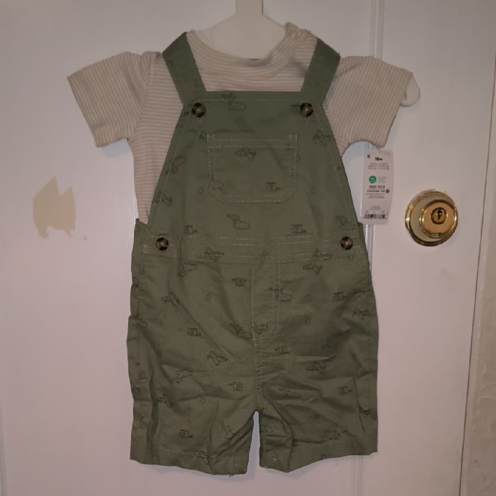NWT Carter's | Olive Green Kids Overalls